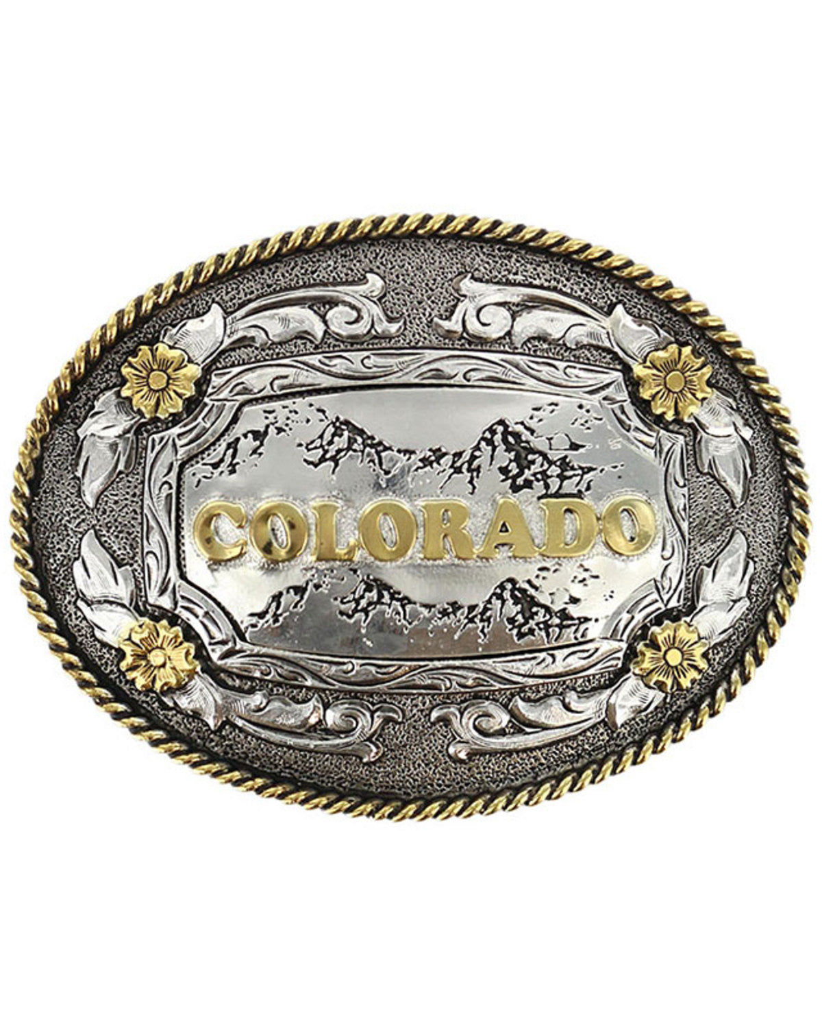Cody James Men's Antiqued Colorado Oval Belt Buckle