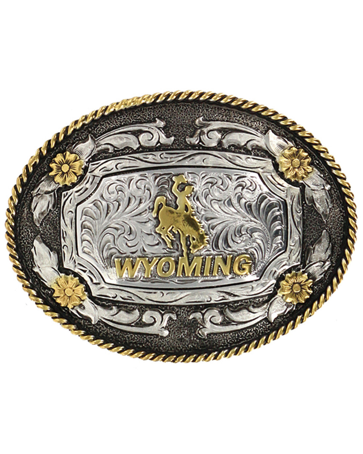 Cody James Men's Oval Wyoming Belt Buckle