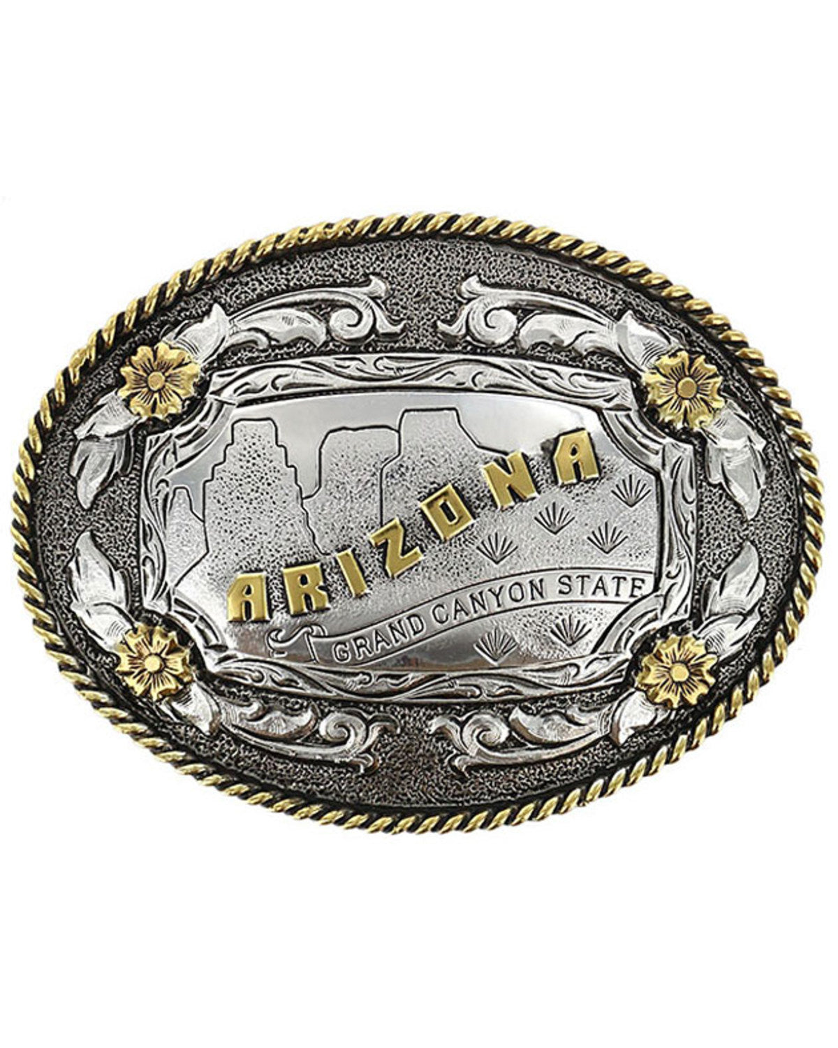 Cody James Men's Antiqued Oval Arizona Belt Buckle