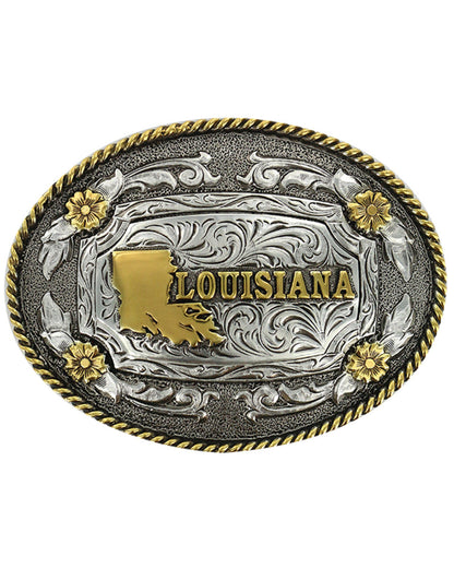 Cody James Men's Antiqued Oval Louisiana Belt Buckle