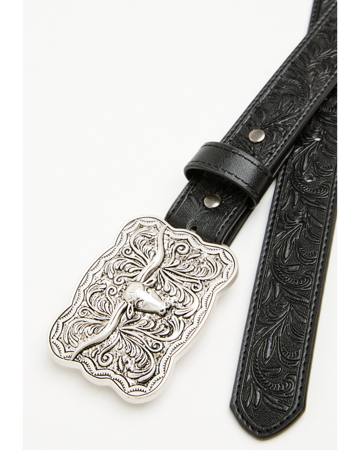 Cody James Boys' Huck Tooled Buckle Belt