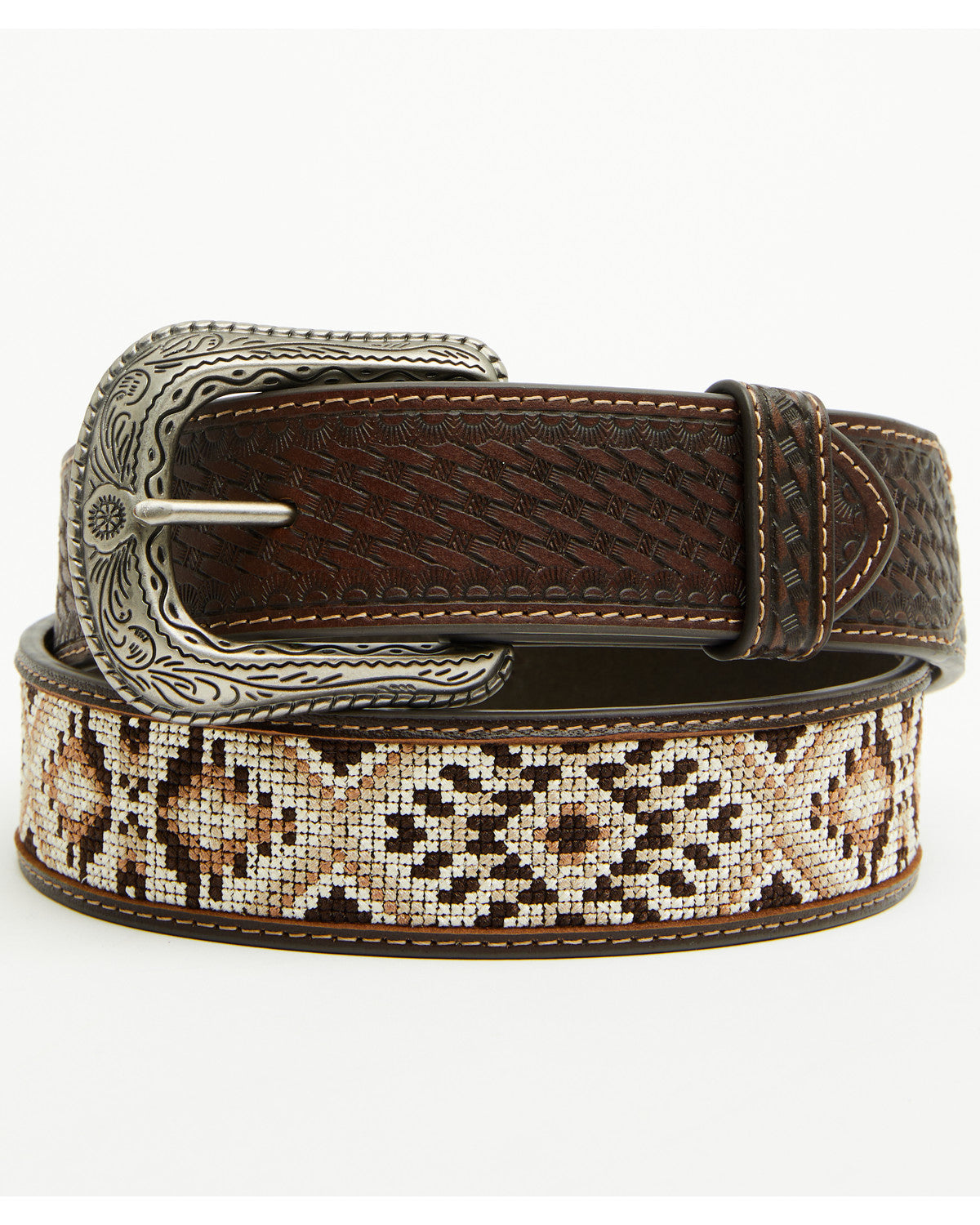 Cody James Men's Tucker Southwestern Leather Belt
