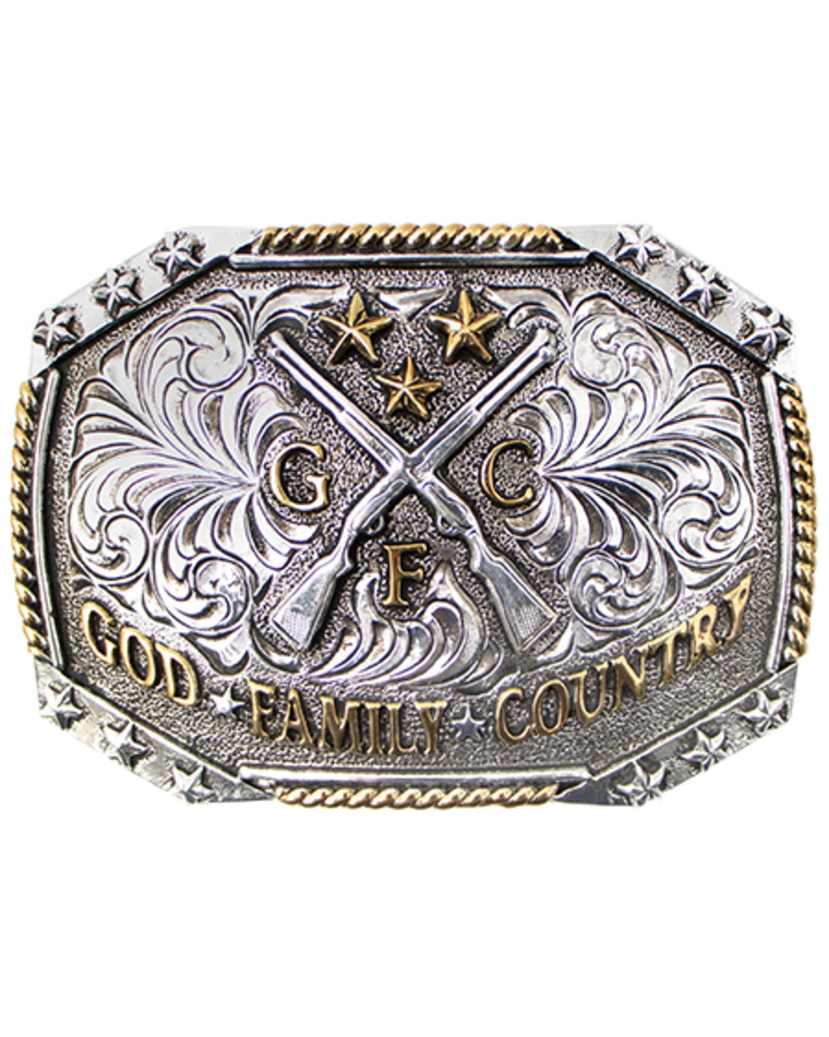 Cody James Men's God, Family, Country Belt Buckle