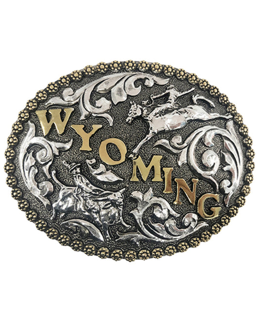 Cody James Wyoming Bronco & Bull Riders Belt Buckle