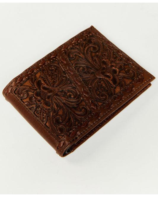 Cody James Men's Landry Tooled Bifold Wallet