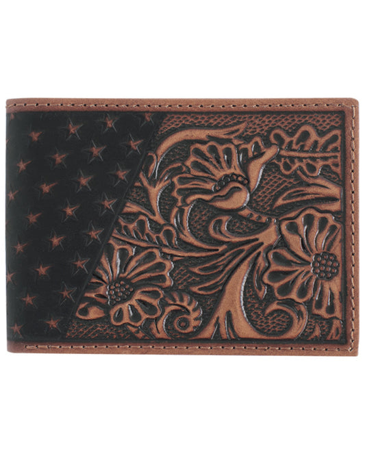 Cody James Men's Americana Tooled Leather Bifold Wallet