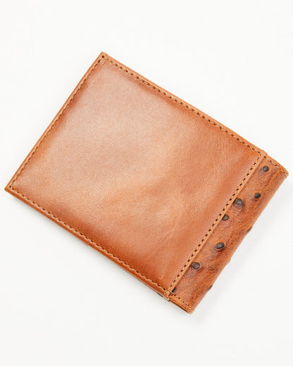 Cody James Men's Grady Faux Ostrich Bifold Wallet