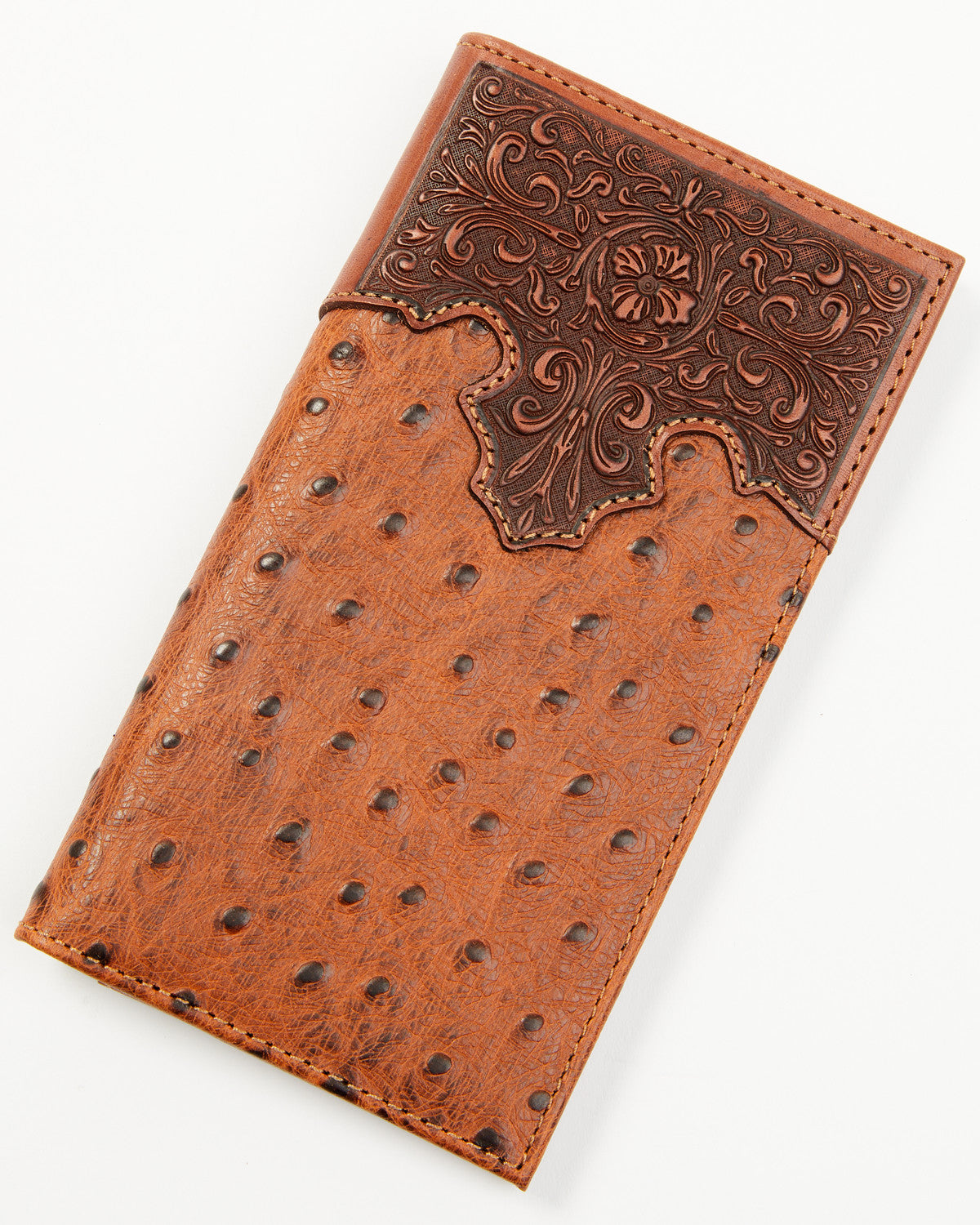 Cody James Men's Grady Faux Ostrich Rodeo Wallet