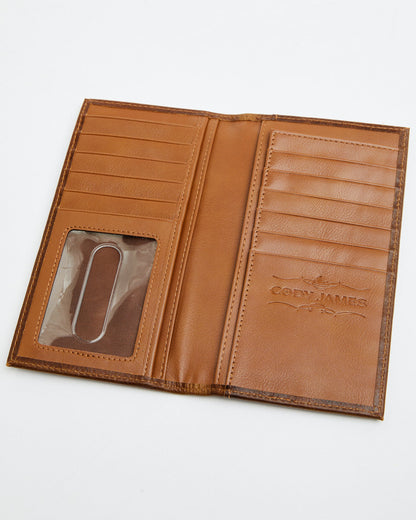 Cody James Men's Southwestern Woven Leather Rodeo Wallet