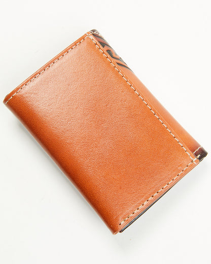 Cody James Men's Embossed Hairon Trifold Wallet