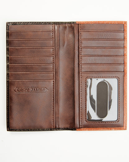 Cody James Men's Embossed Hairon Rodeo Wallet