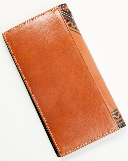 Cody James Men's Embossed Hairon Rodeo Wallet