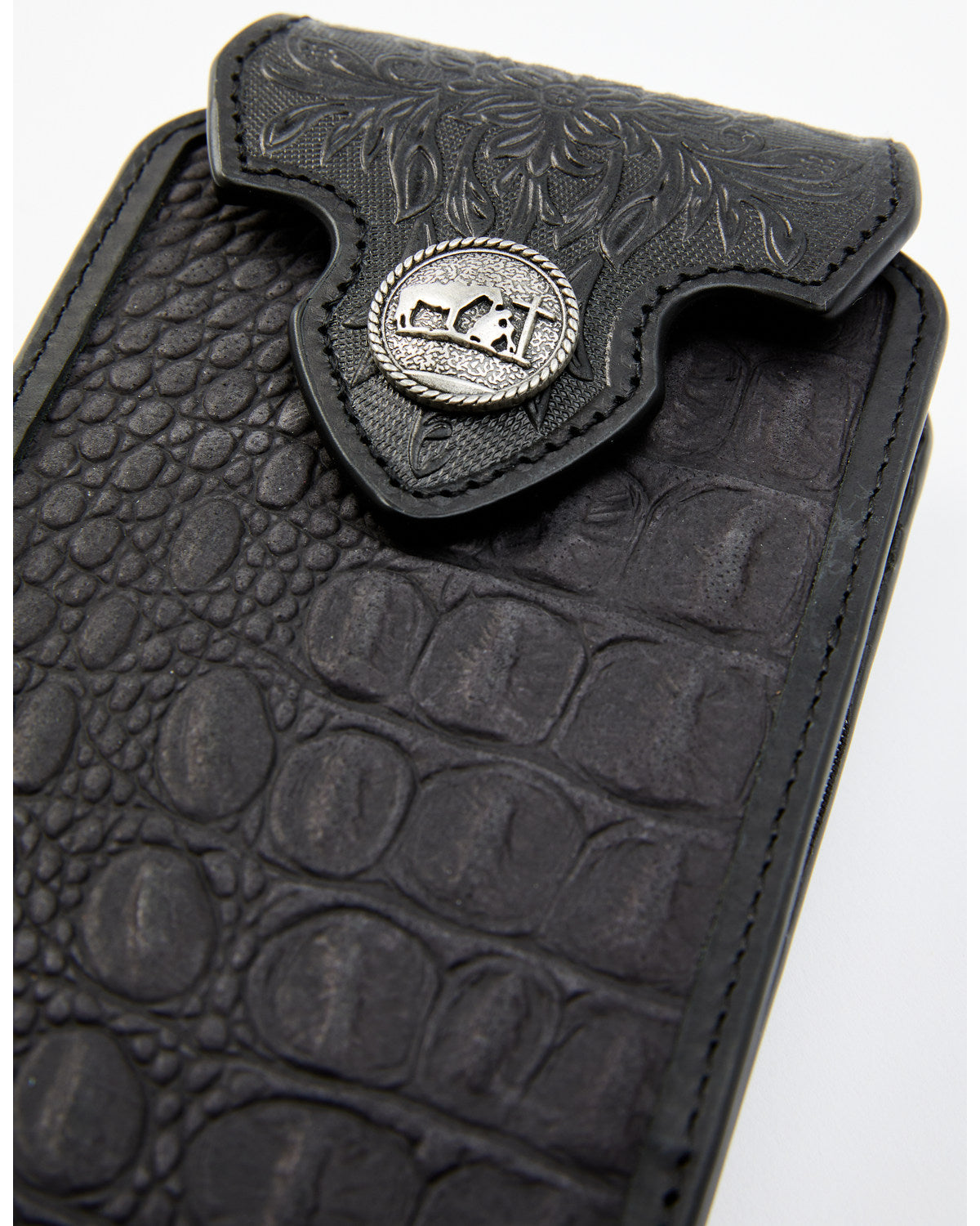Cody James Men's Crocodile Embossed Cell Phone Case
