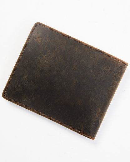 Cody James Men's Brown Mexico Slash Bifold Leather Wallet