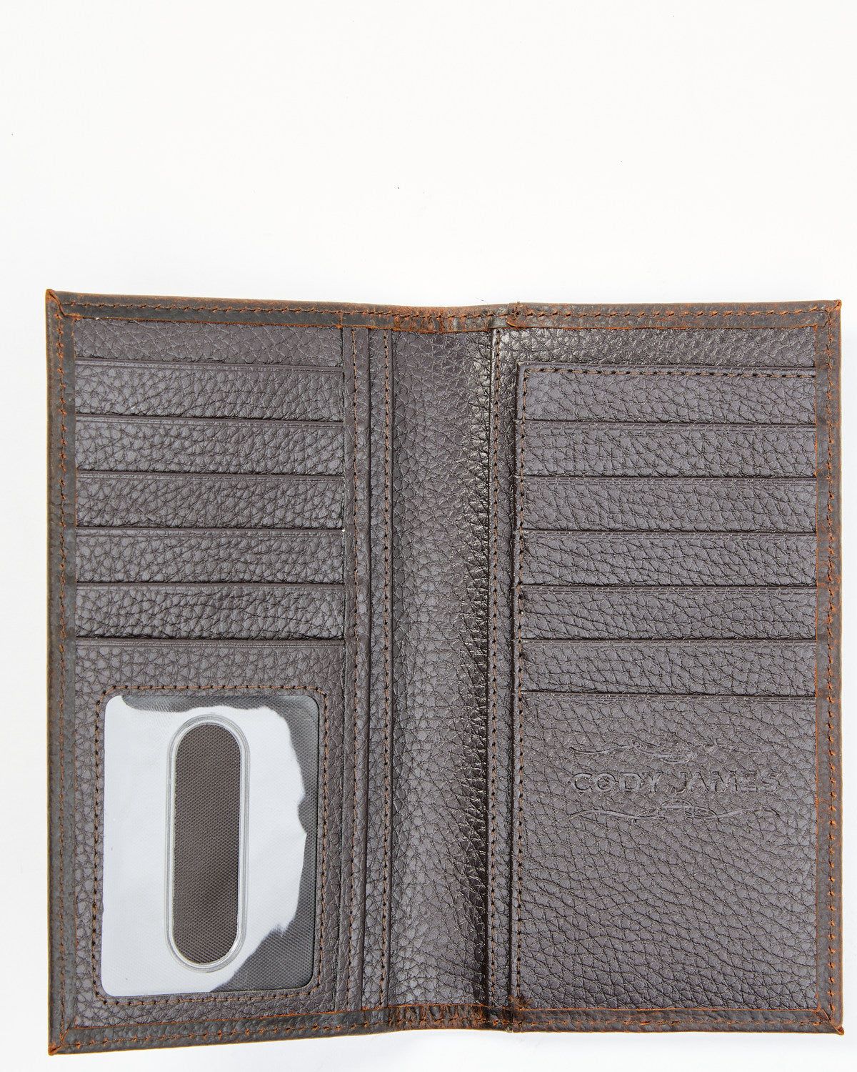 Cody James Men's Brown Don't Tread on Me Rodeo Leather Wallet