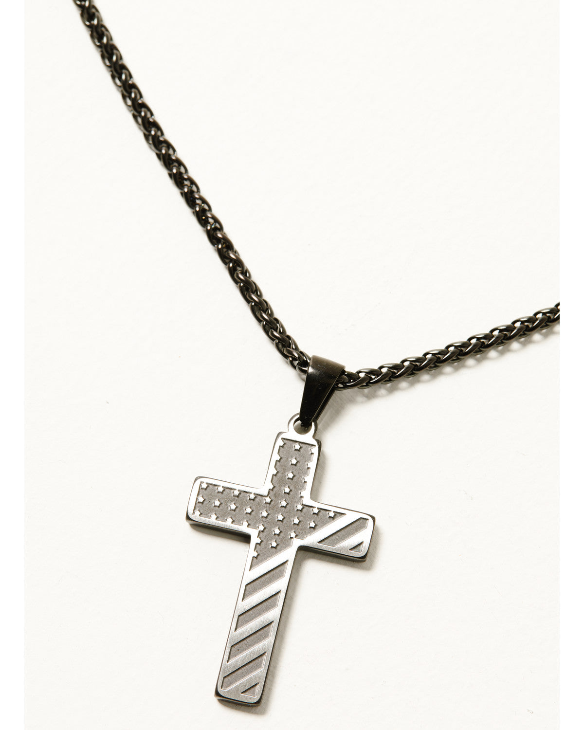 Cody James Men's Flag Cross Necklace