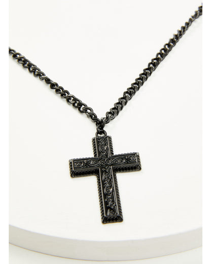 Cody James Men's Matte Cross Necklace