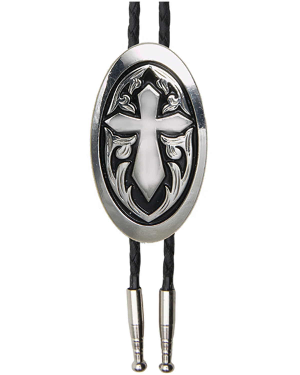 Cody James Men's Oval Cross Bolo Tie