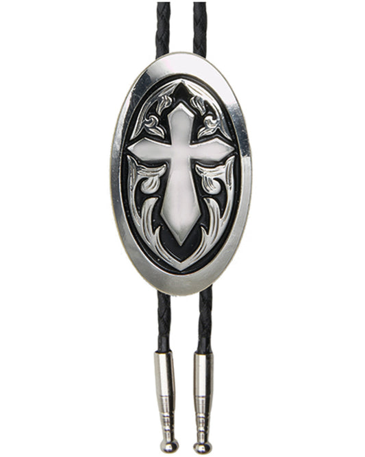 Cody James Men's Oval Cross Bolo Tie