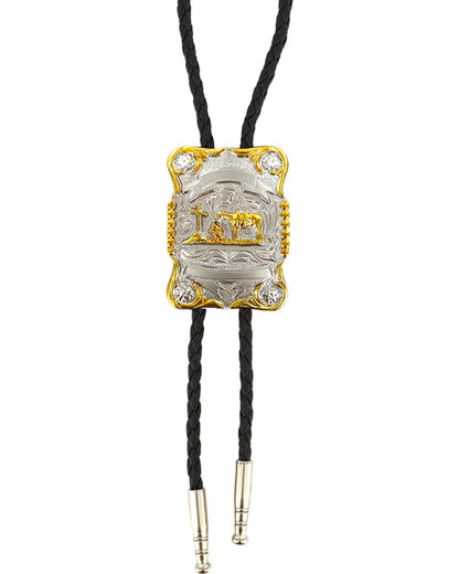 Cody James Men's Horse and Cross Bolo Tie