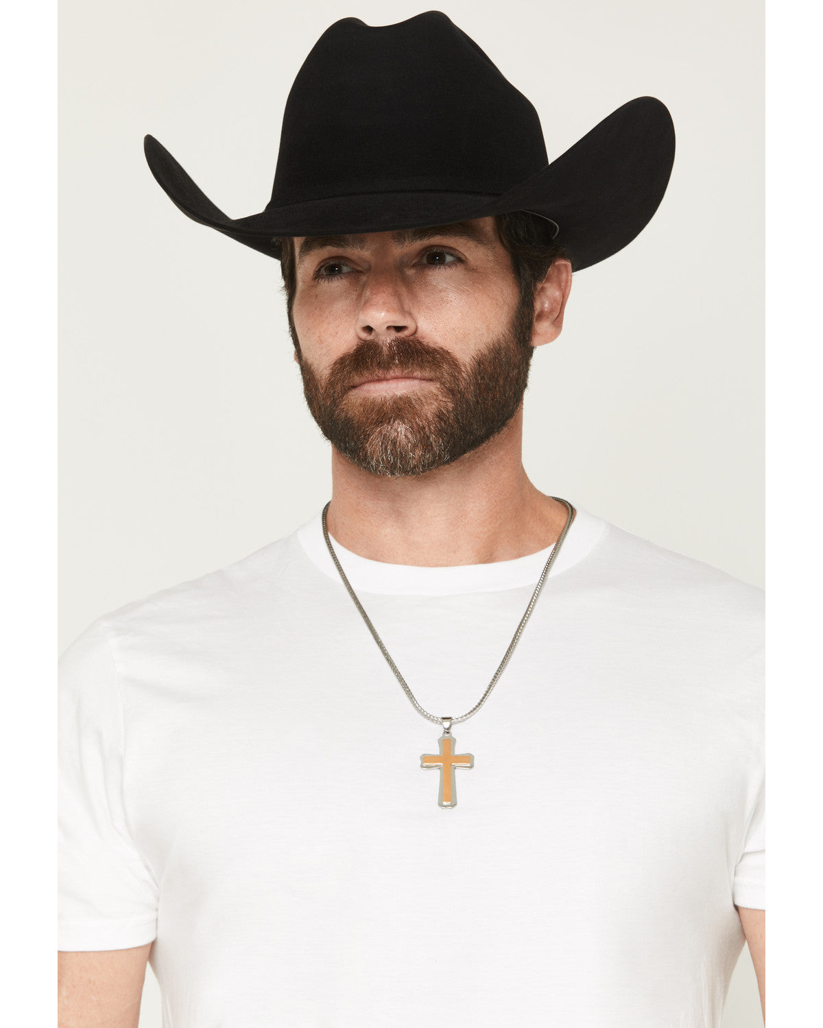 Cody James Men's Two-Toned Cross Necklace