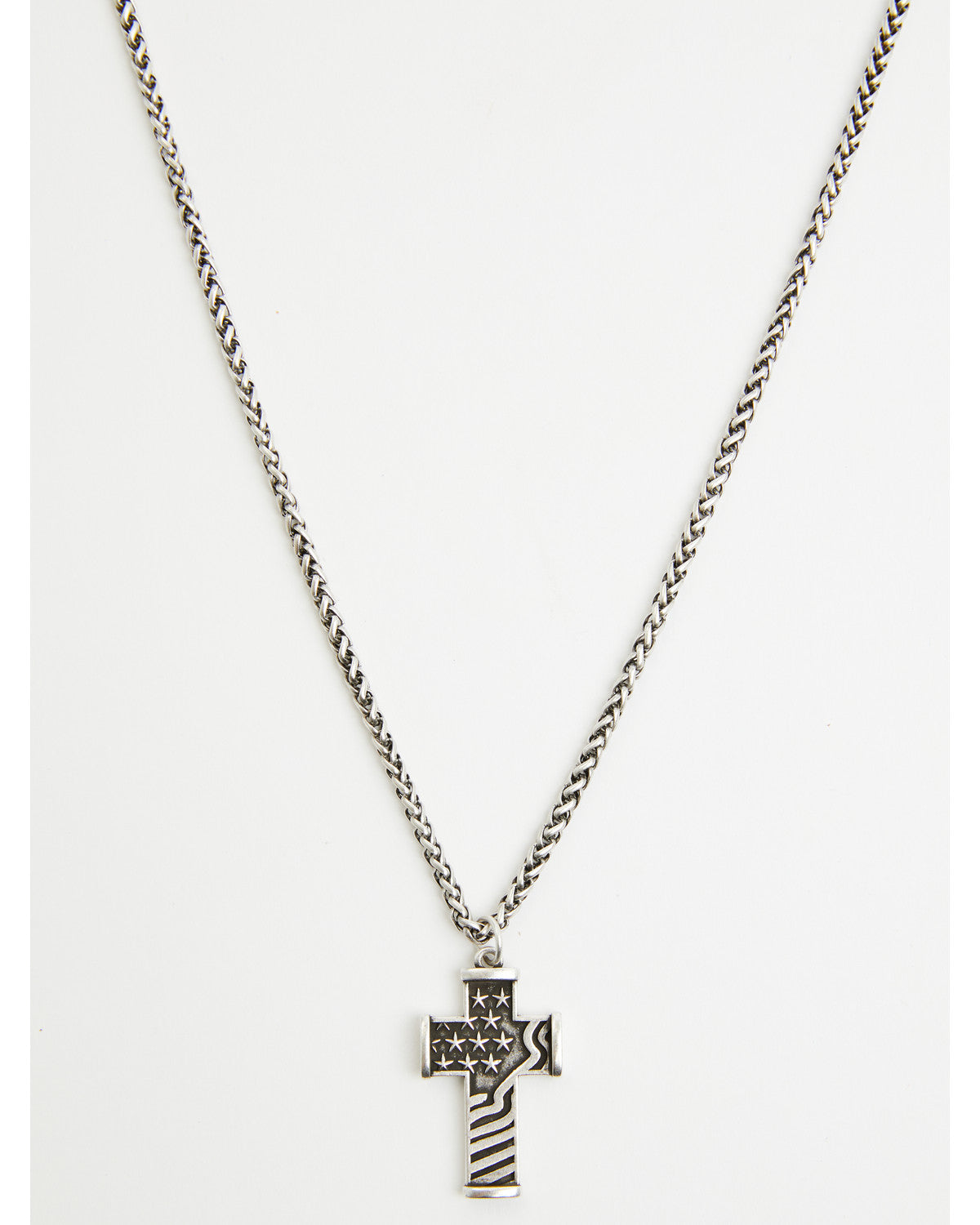 Cody James Men's Flag Cross Necklace