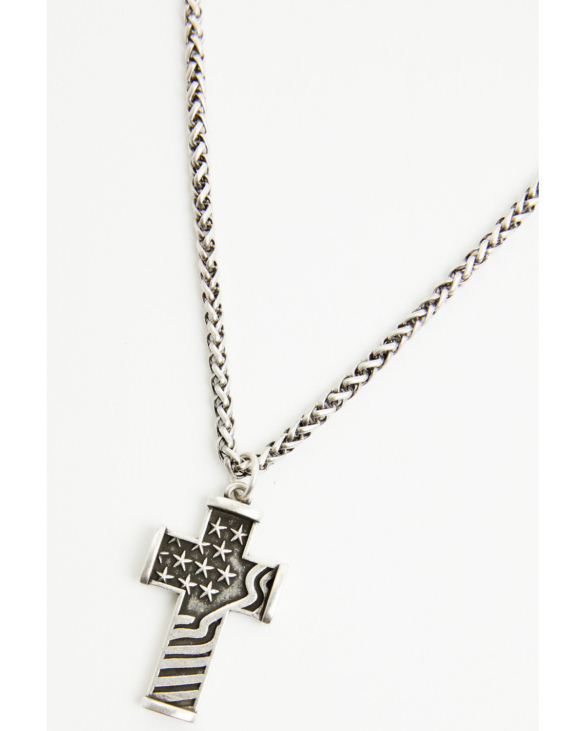 Cody James Men's Flag Cross Necklace