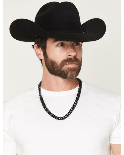 Cody James Men's Gunmetal Cuban Link Necklace
