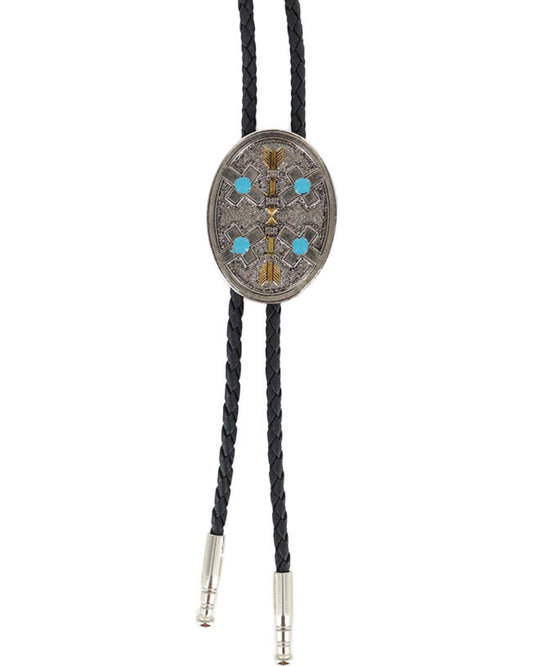 Cody James Men's Oval Arrows Bolo Tie