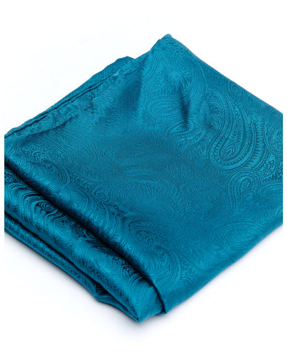 Cody James Men's Silk Jaquard Turquoise Scarf