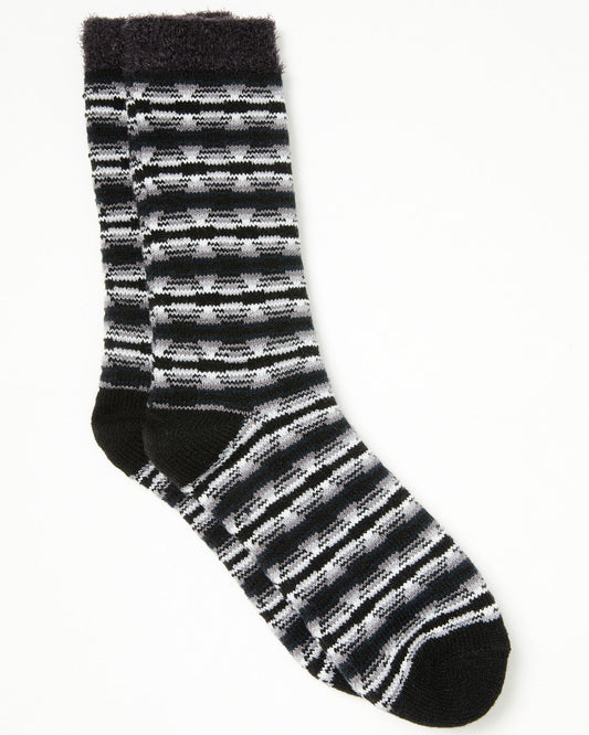 Cody James Men's Onyx Southwestern Print Cozy Crew Socks