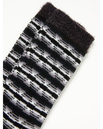 Cody James Men's Onyx Southwestern Print Cozy Crew Socks