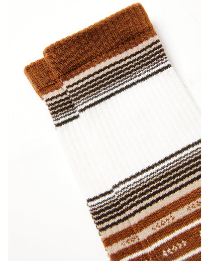 Cody James Men's Rio Southwester Stripe Print Crew Socks