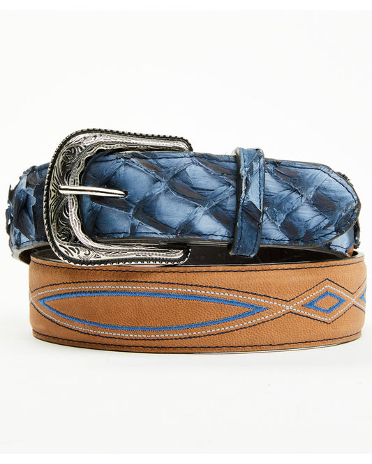 Cody James Men's Exotic Pirarucu Billet Belt