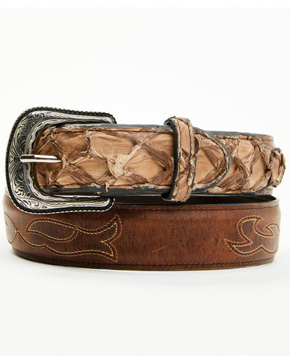 Cody James Men's Charutto Exotic Pirarucu Billet Belt