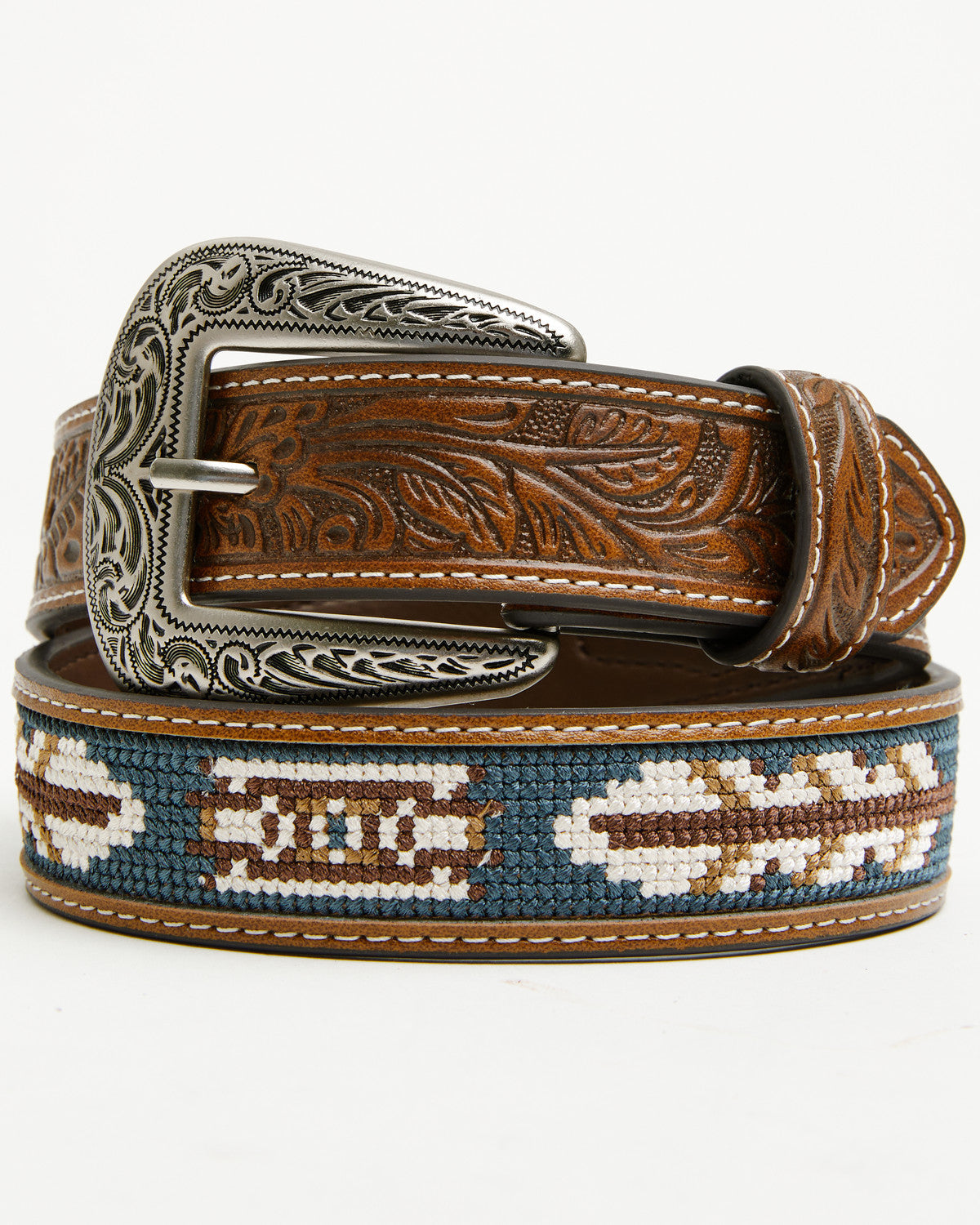 Cody James Boys' Zane Southwestern Embroidered Inlay Belt