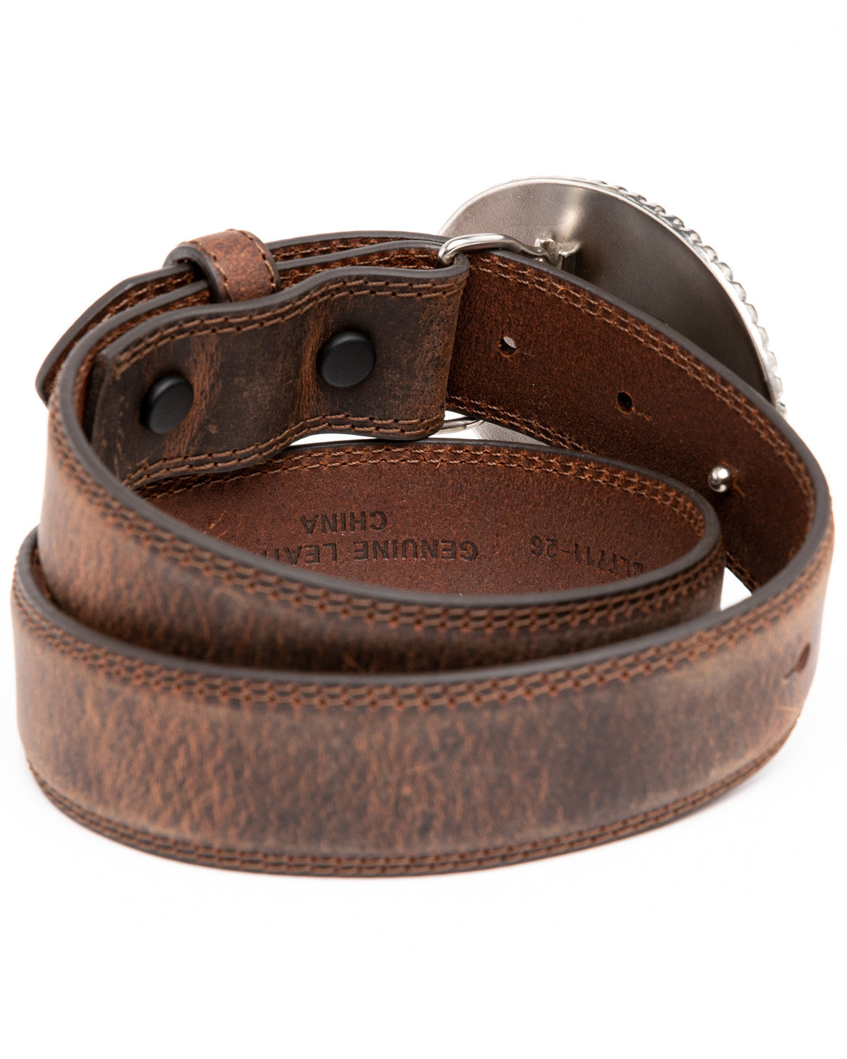 Cody James Boys' Longhorn Plaque Buckle Belt