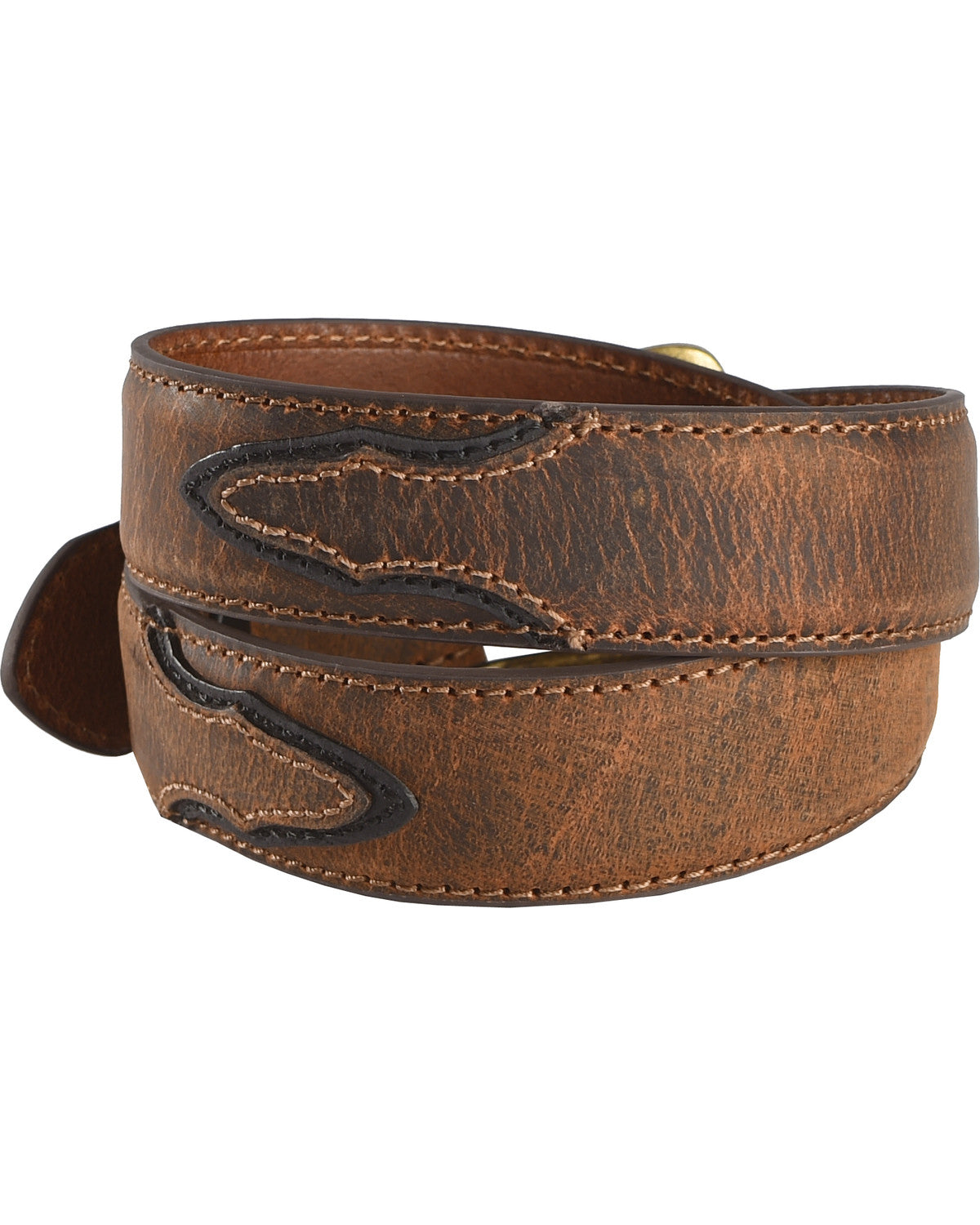 Cody James Boys' Two-Tone Leather Belt