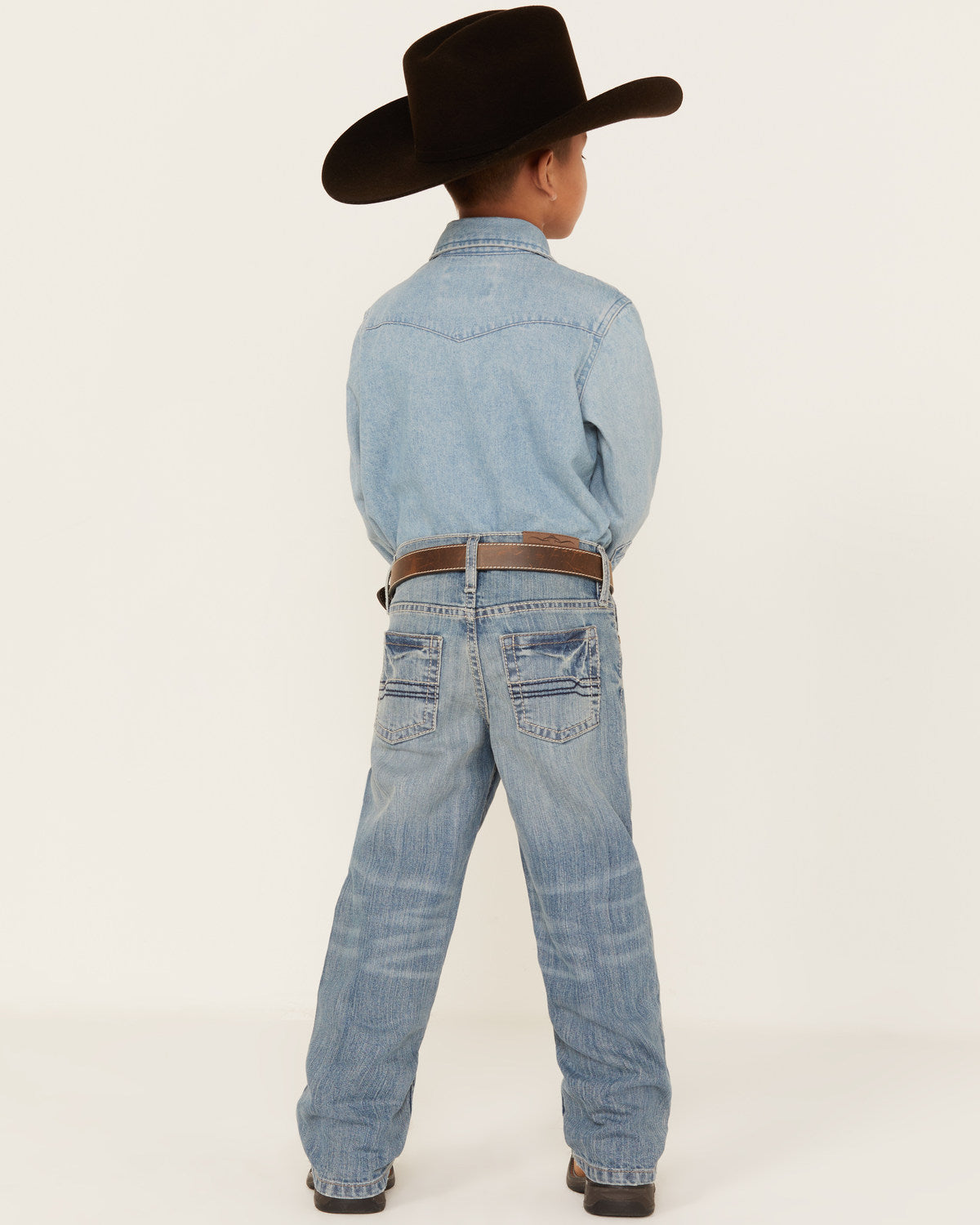 Cody James Boys' Hamshackle Light Wash Relaxed Boot Denim Jeans