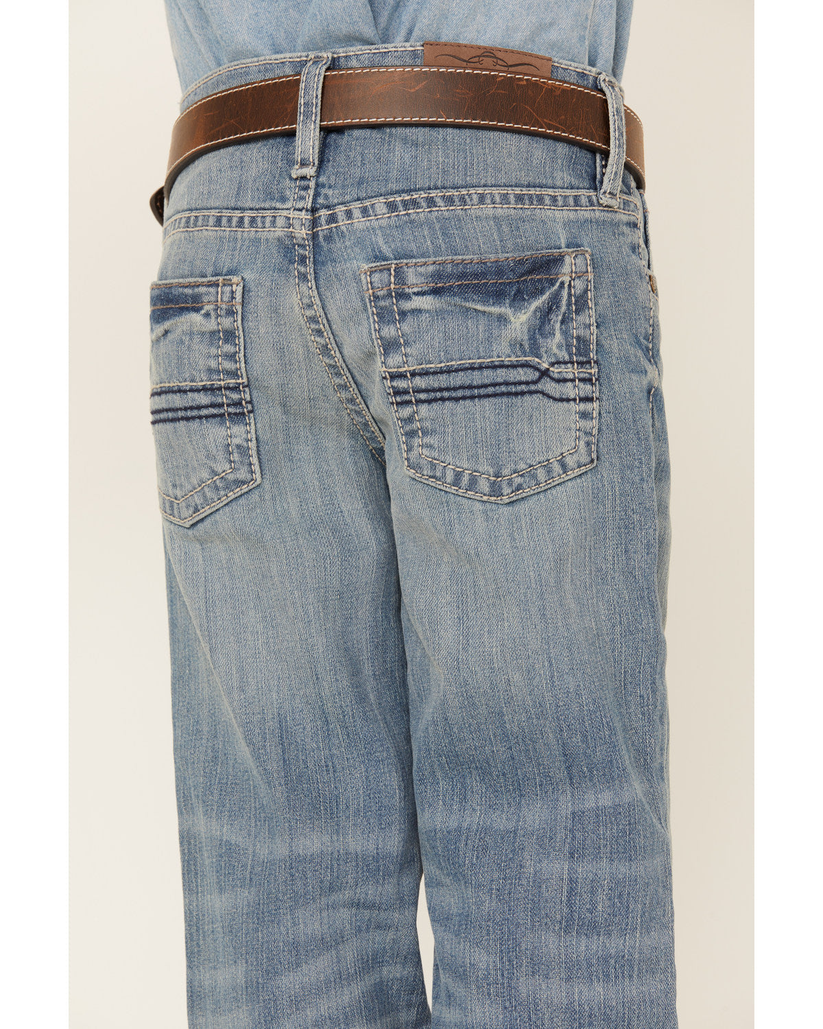 Cody James Boys' Hamshackle Light Wash Relaxed Boot Denim Jeans