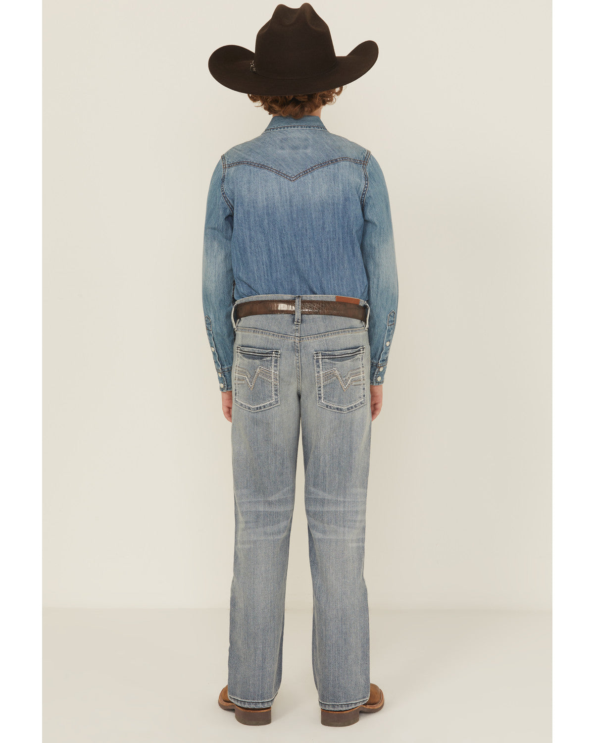 Cody James Boys' Medium Wash Buckskin Slim Bootcut Stretch Denim Jeans