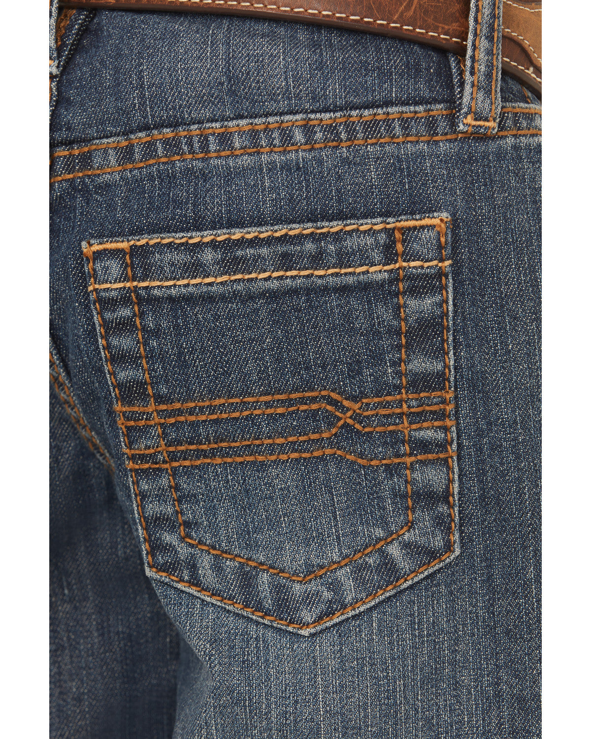 Cody James Little Boys' Wolfstooth Medium Wash Relaxed Bootcut Stretch