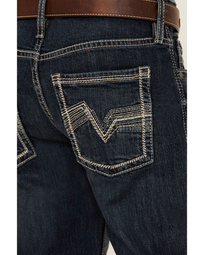 Cody James Boys' Dark Wash Moonlight Slim Stretch Bootcut Jeans