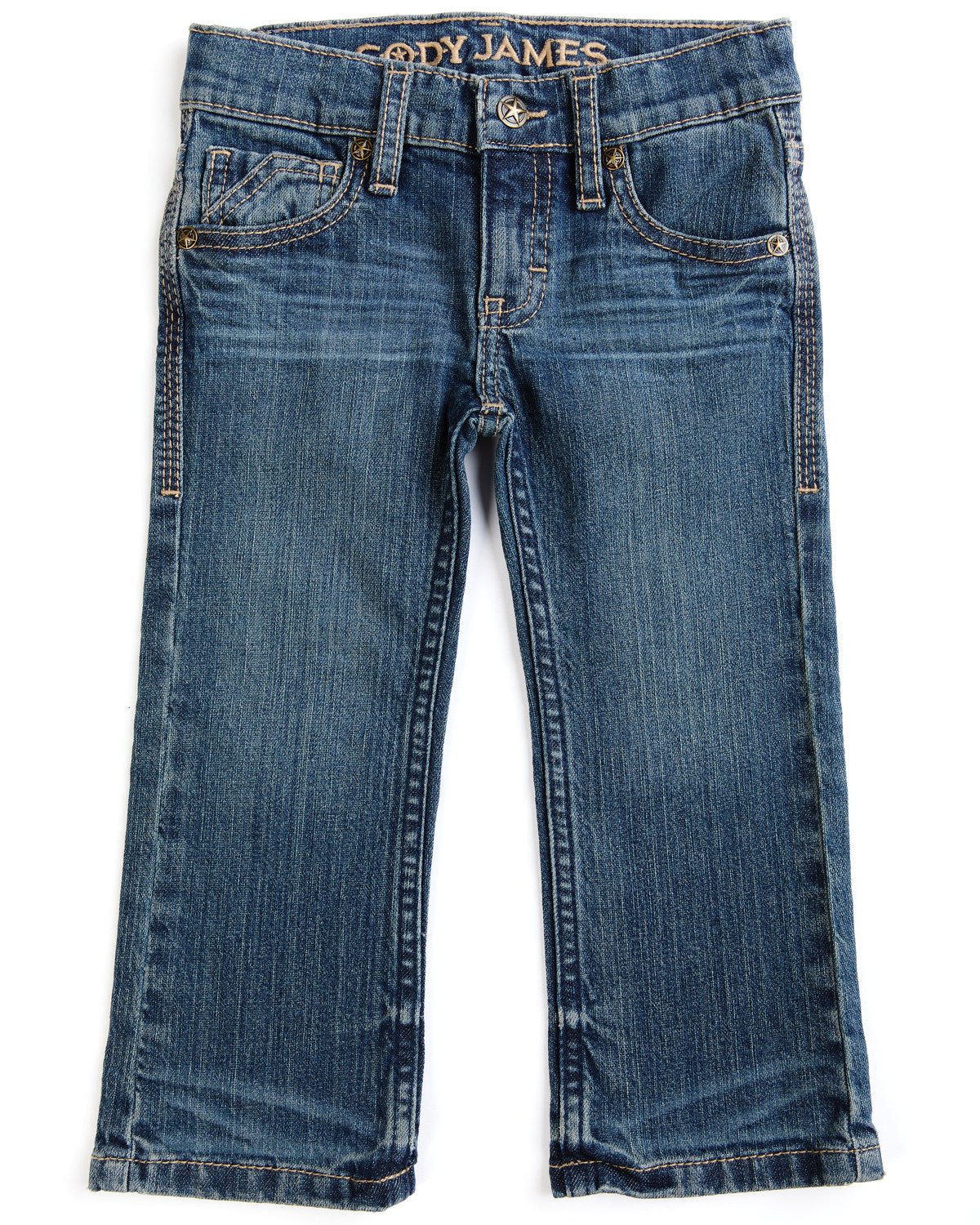 Cody James Toddler Boys' Saguaro Dark Wash Mid Rise Stretch Slim Bootc