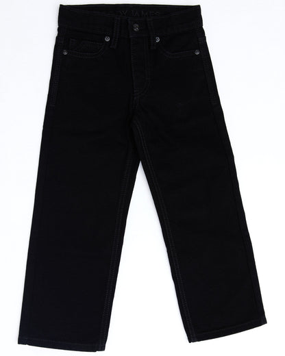 Cody James Boys' Night Rider Mid Rise Rigid Relaxed Bootcut Jeans - Si