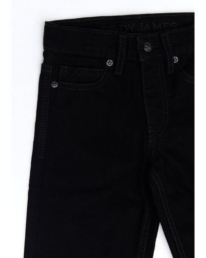 Cody James Boys' Night Rider Mid Rise Rigid Relaxed Bootcut Jeans - Si