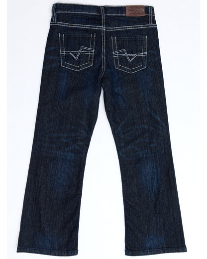 Cody James Boys' Night Hawk Medium Wash Mid Rise Stretch Relaxed Bootc