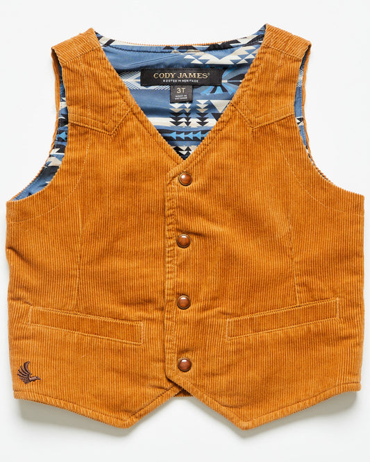 Cody James Toddler Boys' William Corduroy Snap Vest