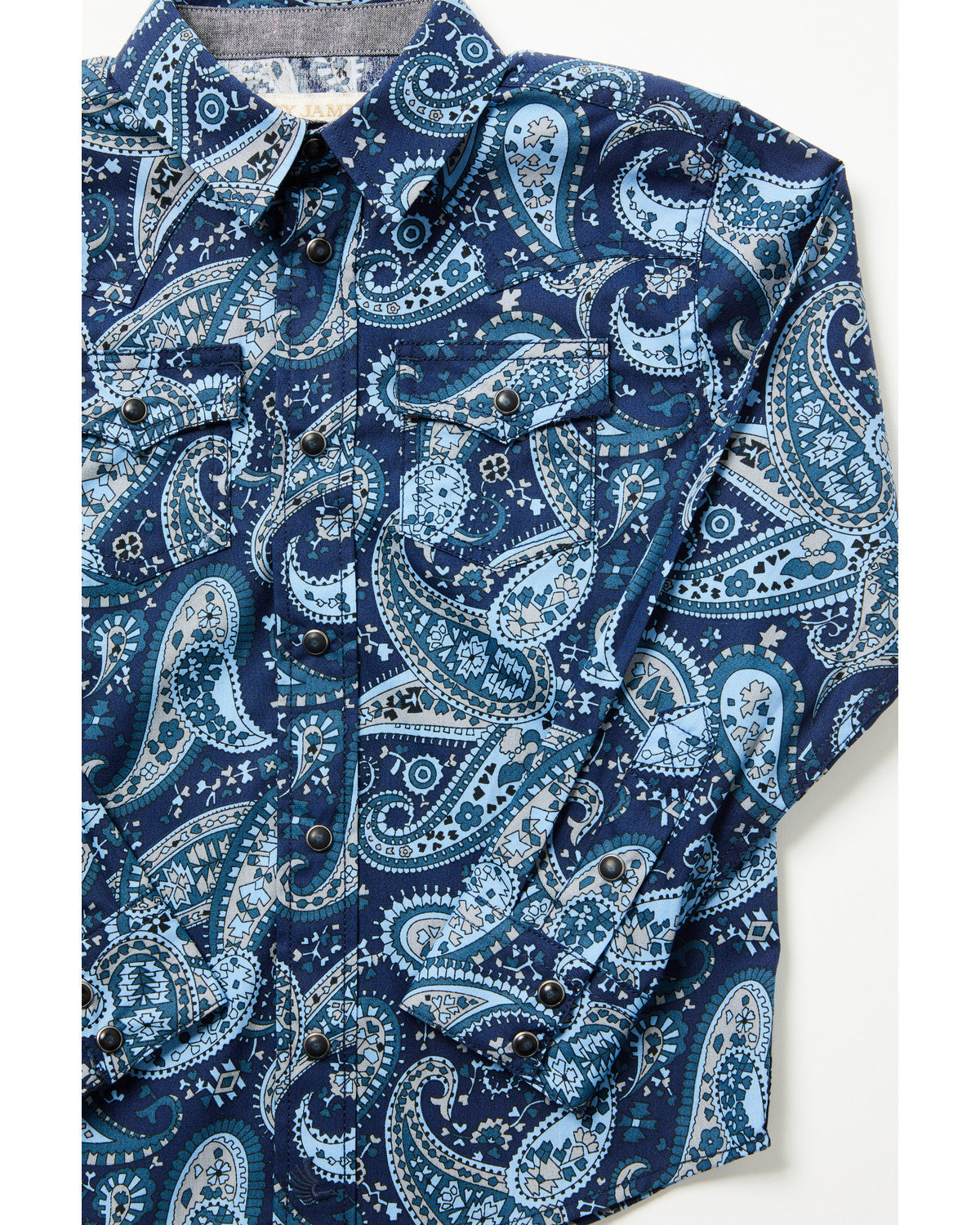 Cody James Toddler Boys' Westward Paisley Print Long Sleeve Snap Weste