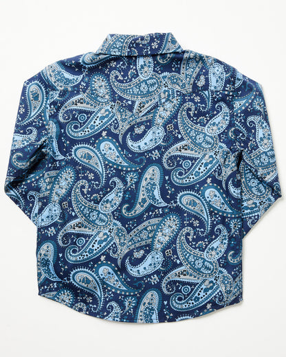 Cody James Toddler Boys' Westward Paisley Print Long Sleeve Snap Weste